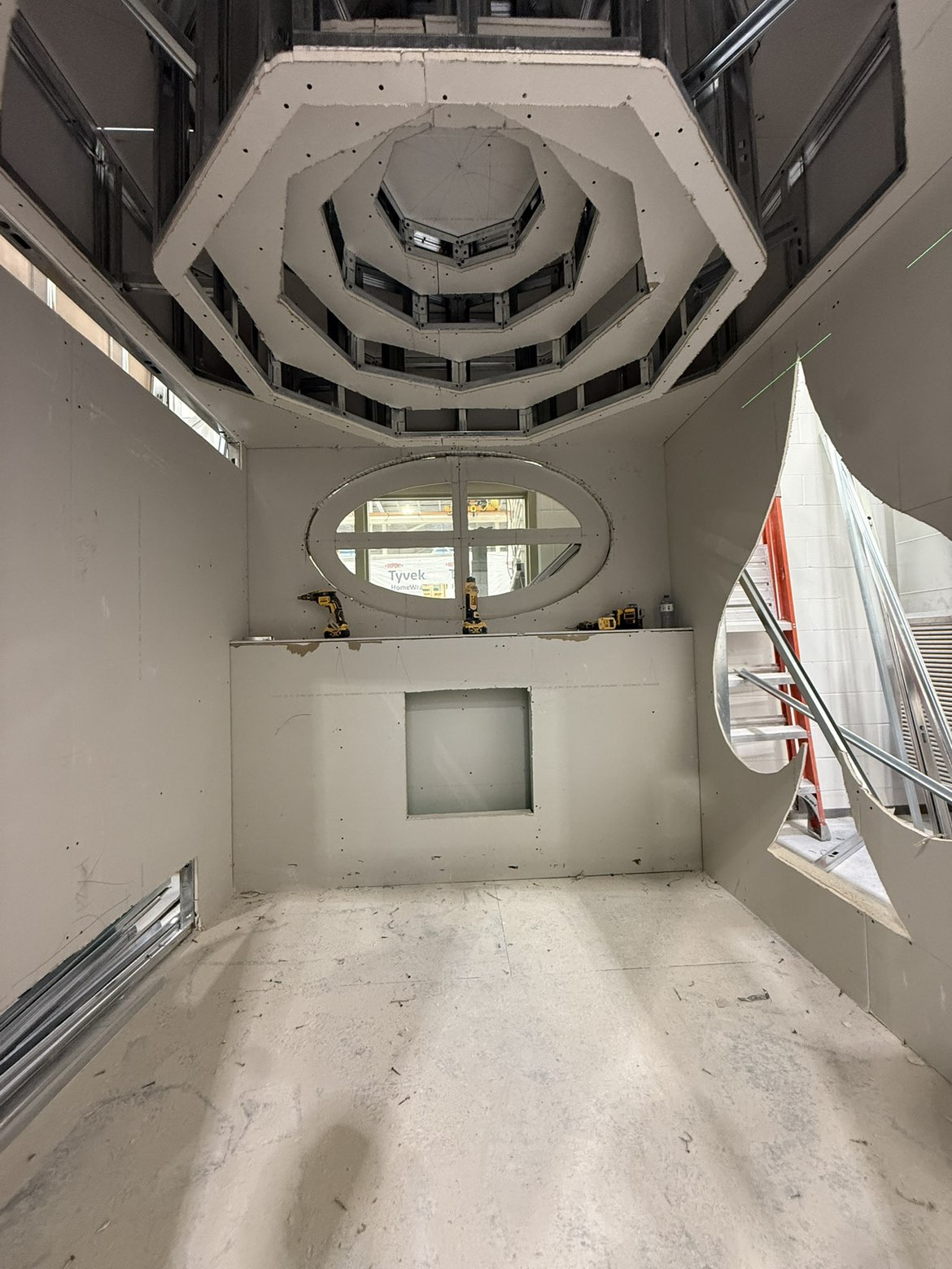 Architectural drywall build