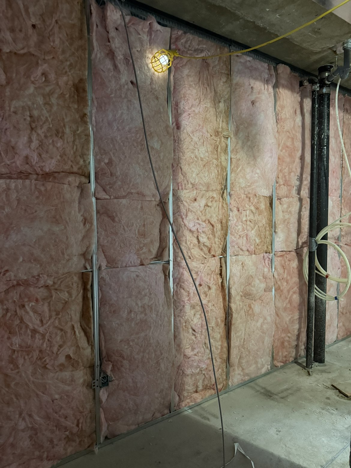Insulated steel stud wall