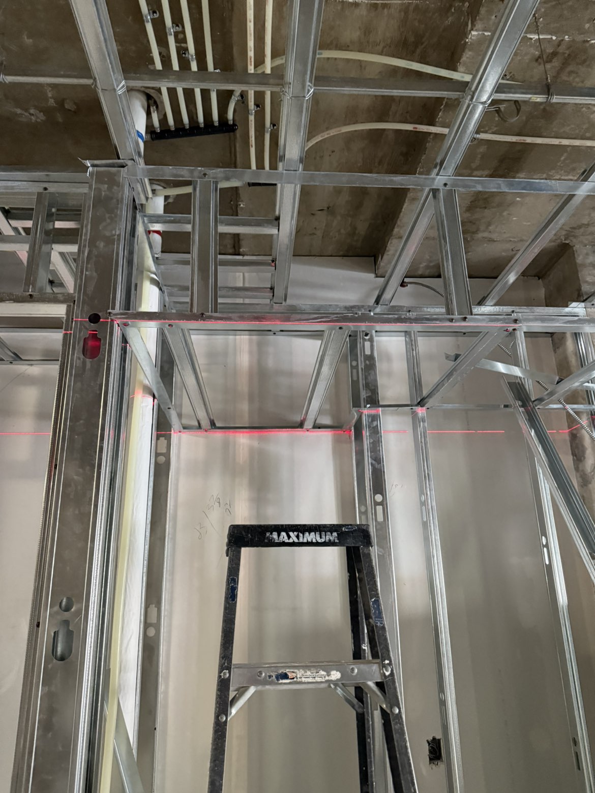 Ceiling framing and service coordination