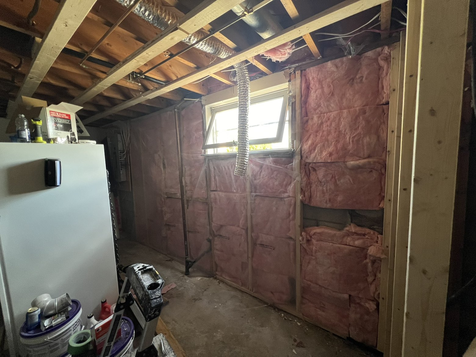 Utility area insulation
